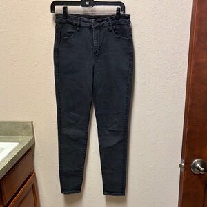 American Eagle Outfitters Women's Charcoal Skinny Jeans